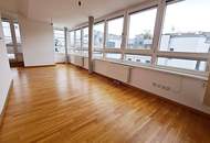 DACHGESCHOSS, ROLLINGERGASSE, 106 m2 Maisonette mit 30 m2 Terrasse, Wohnküche, 2 Zimmer, Wannenbad, Parketten, WG-geeignet