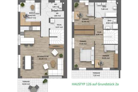 ++ NUR noch 6 HÄUSER ++ Preiswerte DOPPELHAUSHÄLFTE, Haus-kauf, 460.000,€, 2353 Mödling