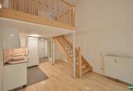 Wunderschöne Galerie-Wohnung mit Garten und neuer Küche nähe U4 Braunschweiggasse