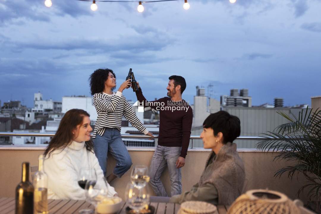 Die Freiheit nehm ich mir ! Schöne Momente genießen auf 74m2 Dachterrasse Ausrichtung N + O + S + W