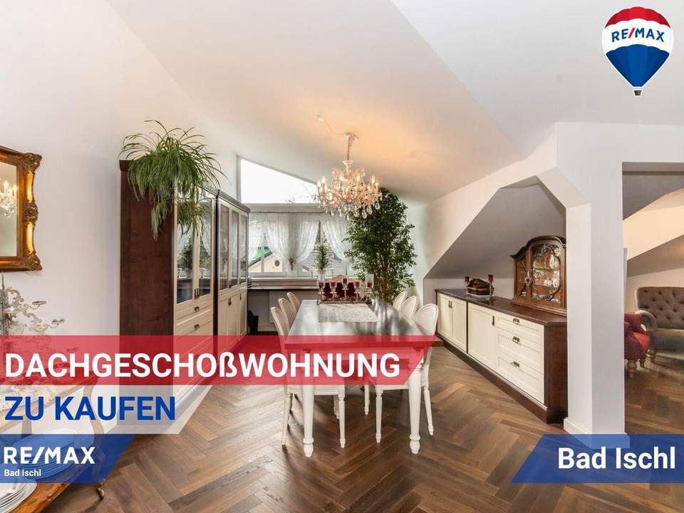 Großzügige Dachgeschosswohnung mit Blick über Bad Ischl