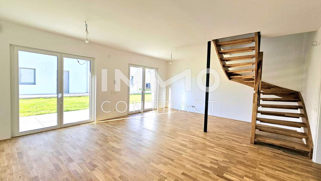 Miete mit Kaufoption: Helle, moderne Doppelhaushälfte im Erstbezug in familienfreundlicher Lage