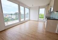 GRÜNBLICK, RUHELAGE, sonniges 46 m2 Dachgeschoß mit 20 m2 Terrasse, 2 Zimmer, Komplettküche, Wannenbad, Lavendelweg