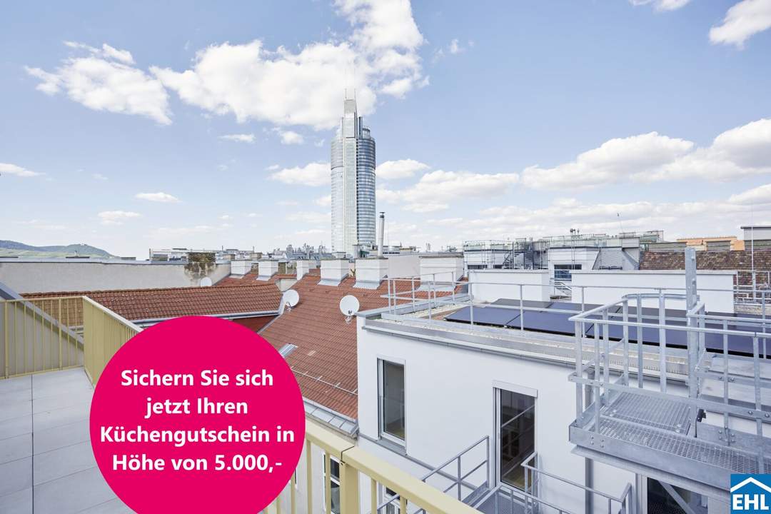 Weitblick investieren: Exklusive Dachgeschoß-Vorsorgewohnungen mit 360°-Ausblick in Top-Lage der Stadt