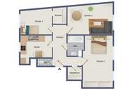 Geräumig wohnen in Graz-Lend: ca. 93 m², 3 Zimmer & separate Küche!