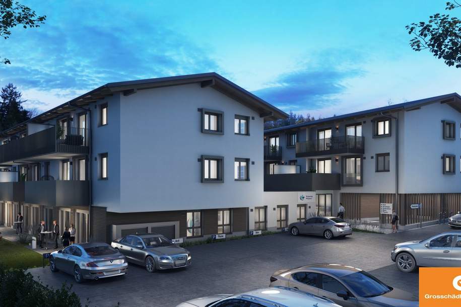 Neue Gewerbeflächen im Erdgeschoss Nahe Bergheim - Baurecht, Gewerbeobjekt-kauf, 292.800,€, 5101 Salzburg-Umgebung