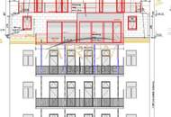 Rohdachboden mit Baugenehmigung für 3 hochwertige Maisonette-Wohnungen