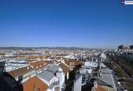 Sky High Living: 2-Zimmer Wohnung mit ganzjährig nutzbarer Loggia und atemberaubendem Wien-Panorama im 9. Stock! High-End Ausstattung!