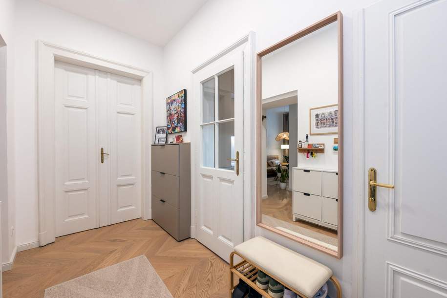 Stilechte, professionell generalsanierte Altbauwohnung mit Balkon, Wohnung-kauf, 370.000,€, 8010 Graz(Stadt)