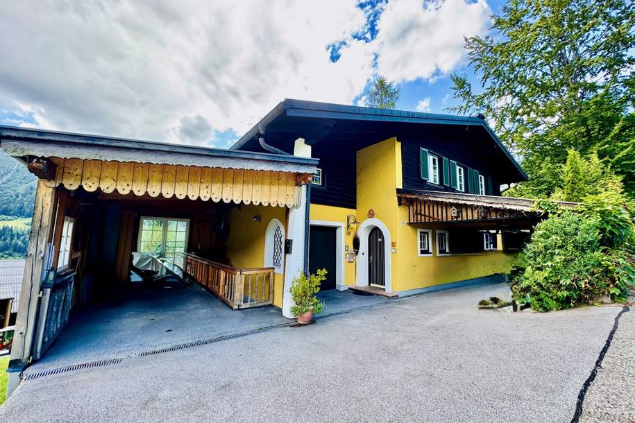 Gaißau/Hintersee: Einfamilienhaus und Bergrefugium mit Alpinflair, Séparée &amp; E-Ladestation auf ca. 1.000 m Seehöhe, Haus-kauf, 792.000,€, 5425 Hallein