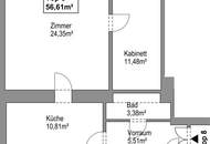 HOFRUHELAGE mit GRÜNBLICK | Sanierungsbedürftiger Altbau | Ca. 8,5 m² Balkon-Option (baubewilligt) | Nähe Einsiedlerpark, U4 Margaretengürtel, künftiger U2-Station Reinprechtsdorfer Straße