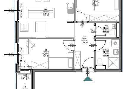 15230 - WIEN-Liesing ERSTBEZUG Eigentumswohnung mit Eigengarten, Wohnung-kauf, 287.040,€, 1230 Wien 23., Liesing