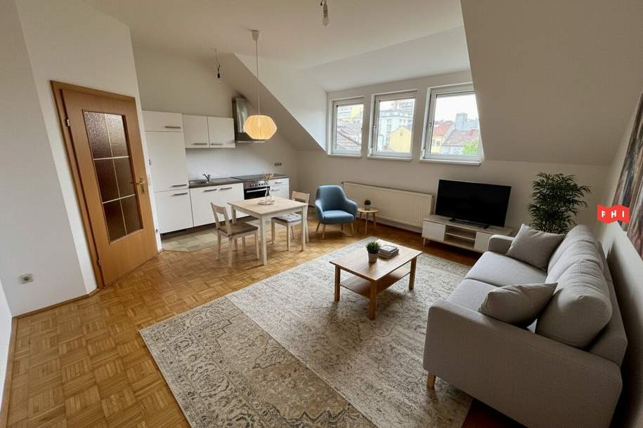 Schöne Dachgeschosswohnung mit Airbnb Potenzial, Wohnung-kauf, 254.920,€, 4020 Linz(Stadt)