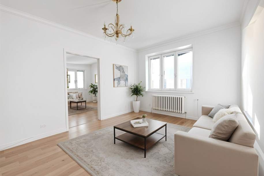 NASCHMARKT sowie U4 + U1 in wenigen Gehminuten I MACH WAS DRAUS: 40m² große Wohnküche bzw. bis 5 Zimmer möglich I ruhige Lage, Wohnung-kauf, 449.000,€, 1050 Wien 5., Margareten