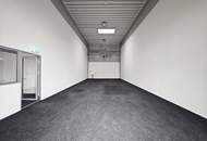 Beidseitig andienbare Lager- und Produktionshalle (ca. 286 m²) mit Büro- und Aufenthaltsräumen