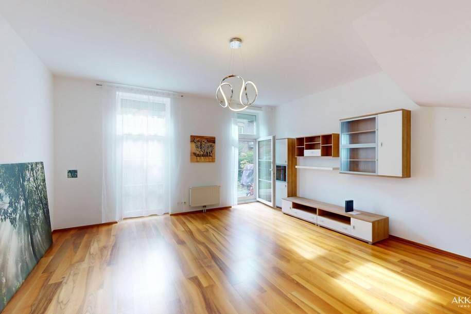 Maisonette mit Garten in renoviertem Backsteinbau – hell, modern, zentral, Wohnung-kauf, 419.000,€, 2100 Korneuburg