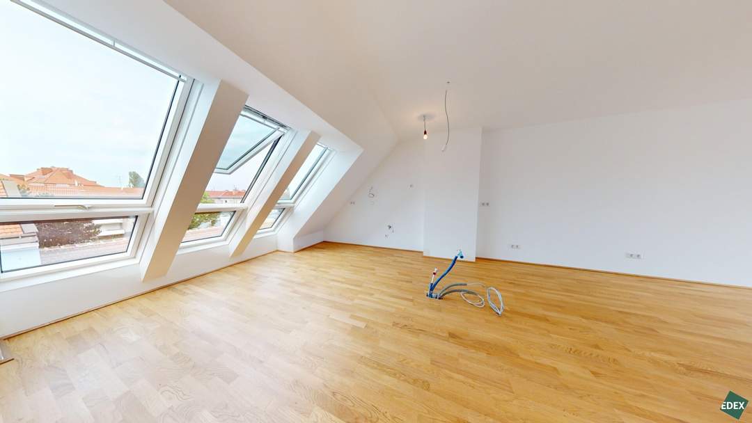 ERSTBEZUG: Moderne 3-Zimmer-Dachgeschoßwohnung in Ruhelage mit Terrasse und Fernblick in 1230 Wien