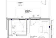 Q11 Leben in Simmering - 2-Zimmer-Gartenwohnung mit Balkon und Deckenkühlung!