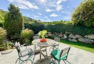 Kahlenbergerdorf: Bezaubernde Garten-Terrassen-Wohnung im historischen Ambiente