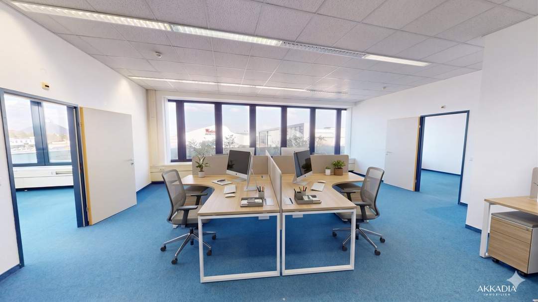 Lichtdurchflutetes Büro mit 6 Zimmern