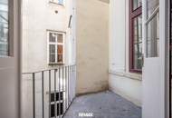 Stilvoll, ruhig, urban: 4-Zimmer mit Balkon in gefragter Wiener Lage