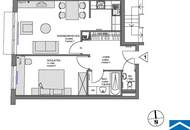 Ideal aufgeteilte 2-Zimmerwohnung nähe Währinger Straße
