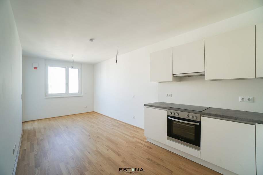 Pärchenwohnung mit Balkon und Blick in den Park - Donaustadt, Wohnung-miete, 899,00,€, 1220 Wien 22., Donaustadt