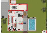Modernes Einfamilienhaus mit Pool und Garage in Spratzern