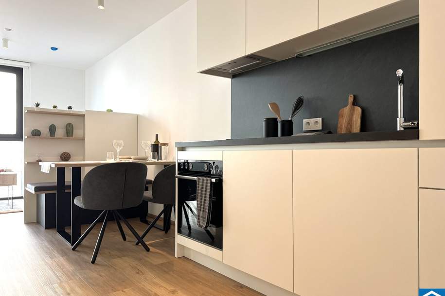 Modern Wohnen im High Five ++ 2 Zimmerwohnung mit Loggia und Abstellraum ab 01. Juni ++, Wohnung-miete, 790,00,€, 4020 Linz(Stadt)