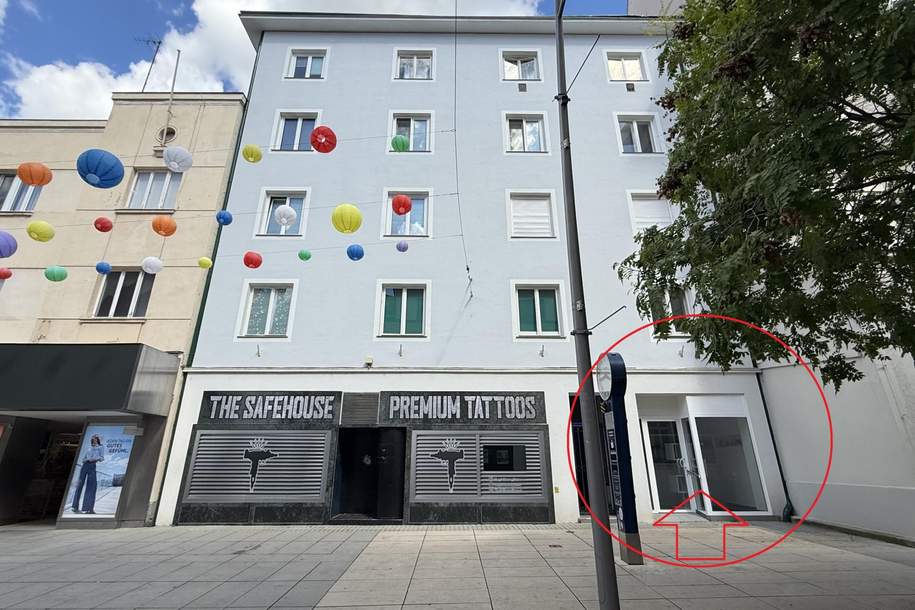 TOP-PREIS - Geschäftslokal, barrierefrei & behindertengerecht in bester Innenstadtlage, Gewerbeobjekt-miete, 995,00,€, 2700 Wiener Neustadt(Stadt)