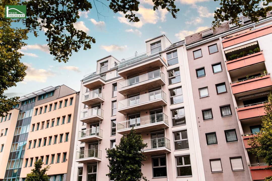 Innenhof-Dachgeschosswohnung mit großer Terrasse nahe U3, S-Bahn und hervorragender Infrastruktur mit hochwertiger Ausstattung! - Mitten im Dritten