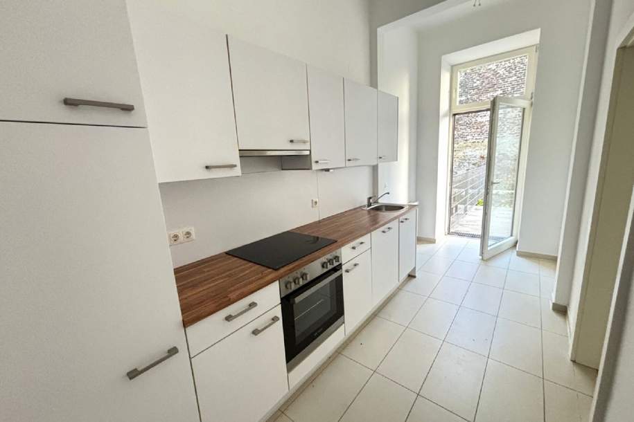 SONNIGE ERDGESCHOSS Wohnung mit Terrasse + Eigengarten in schönem ALTBAU 1100 Wien, Wohnung-kauf, 230.000,€, 1100 Wien 10., Favoriten