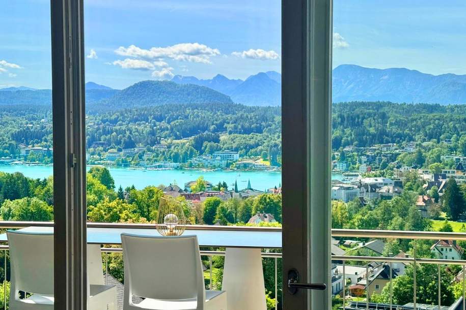 Velden am Wörthersee: schicke Seeblick-Eigentumswohnung mit Pool &amp; wertvoller Zweitwohnsitzwidmung, Wohnung-kauf, 884.000,€, 9220 Villach Land