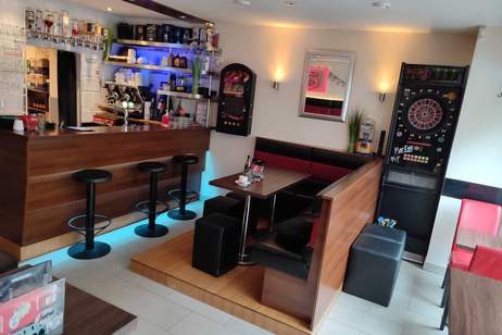 Investoren aufgepasst Einnahmen € 6.300,-- Netto mtl. für ein charmantes Cafe/Bar + Bäckerei + komplett Küche für Catering mit großen Schanigarten 52 Sitzplätze, Gewerbeobjekt-miete, 1.600,00,€, 1150 Wien 15., Rudolfsheim-Fünfhaus
