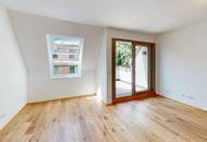 STUDIO-WOHNUNG mit Balkon! I Stellplatz in hauseigener Tiefgarage I hochwertige Einbauküche I Fußbodenheizung I bodenebenerdige Dusche I U1 ca. 13 min. mit Öffis