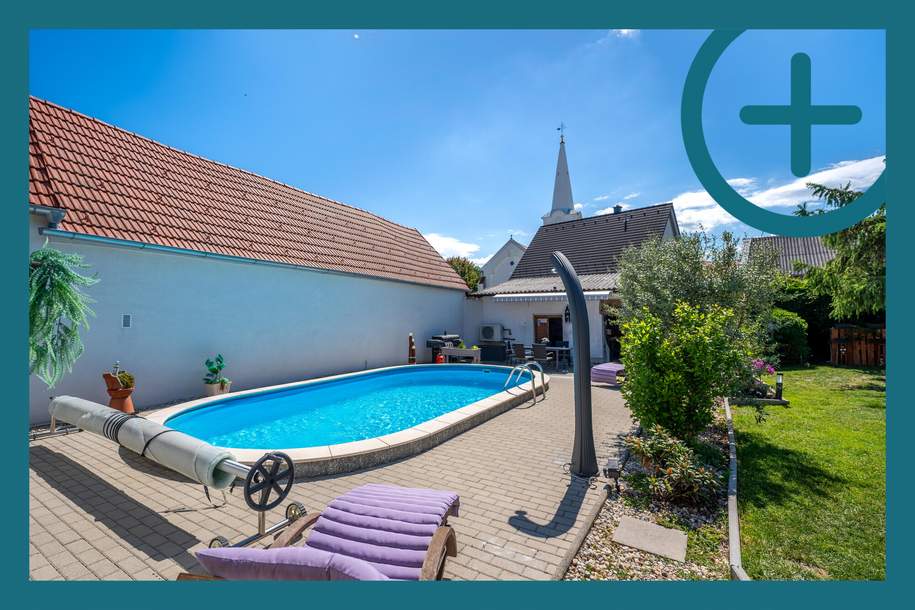 Natur, viel Platz &amp; Privatsphäre: Einfamilienhaus mit Swimmingpool!, Haus-kauf, 315.000,€, 7321 Oberpullendorf