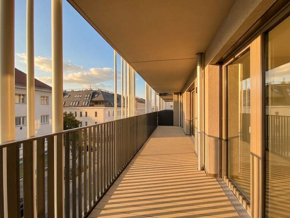 Pauschalmiete inklusive Warmwasser, Heizung & Kühlung - Moderne 3-Zimmer-Wohnung mit großzügigem Balkon und stilvoller Ausstattung