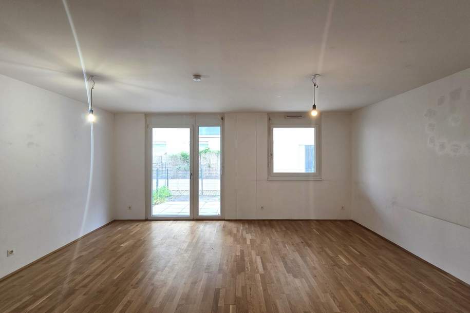 3-Zimmer Gartenwohnung + Deckenkühlung + Nähe Simmeringer Bad + AB SOFORT!, Wohnung-miete, 1.499,00,€, 1110 Wien 22., Donaustadt