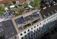 DG-ERSTBEZUG mit 6 Zimmern | Gesamte Etage | Zwischen Stadtpark und Prater | Ca. 23 m² Freiflächen | Ost/West-Ausrichtung | Repräsentatives Haus