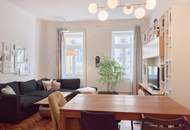 Balkon-Altbauwohnung 3 Zi und 21m² Balkon in Hofruhelage