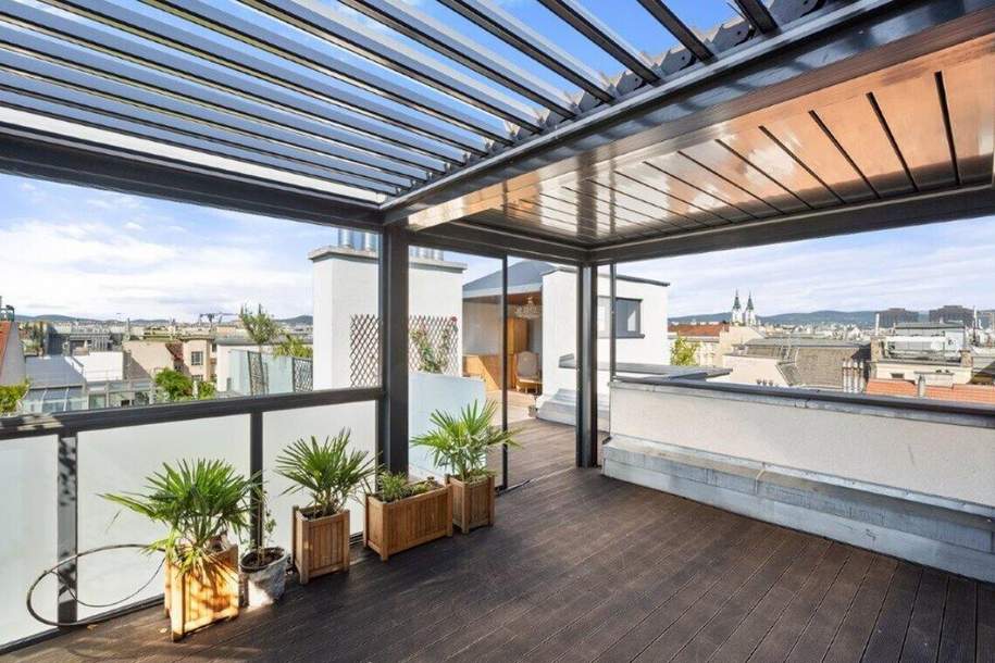 Exklusives Wohnen im Herzen Wiens - Dachgeschoßwohnung mit 285m² und traumhafter Terrasse!, Wohnung-kauf, 5.715.000,€, 1080 Wien 8., Josefstadt