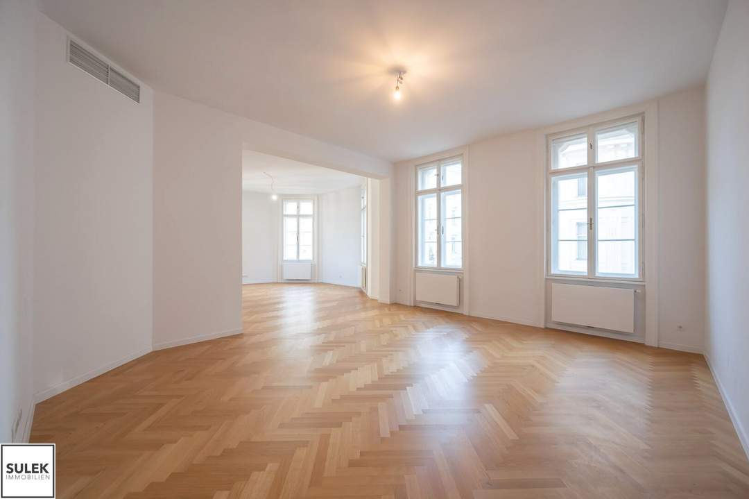 schöne, helle, gut geschnittene 5 Zimmer Wohnung mit 2 Bädern, Gäste-WC uvm. in bester Innenstadtlage
