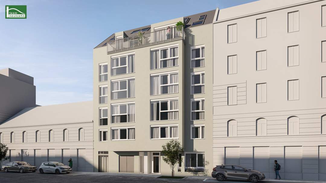 Erstbezug AUFLEEBEN - Anleger-Projekt mit inkludierter Einbauküche in ruhiger Seitengasse beim Paltramplatz