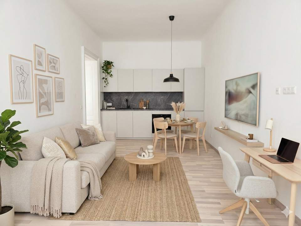 Möbliert + saniert I Pendler, Expats, Projektarbeiter! I U1 und 13A direkt vorm Haus - Hofruhelage - Top-Infrastruktur - Hauptbahnhof