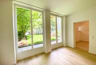 Neubau Gartenwohnung (100m² Garten) in Ruhelage | PKW-Stellplatz | 3 Min. zum Kutschkermarkt und zur U6 | 2 Min. zum Aumannplatz