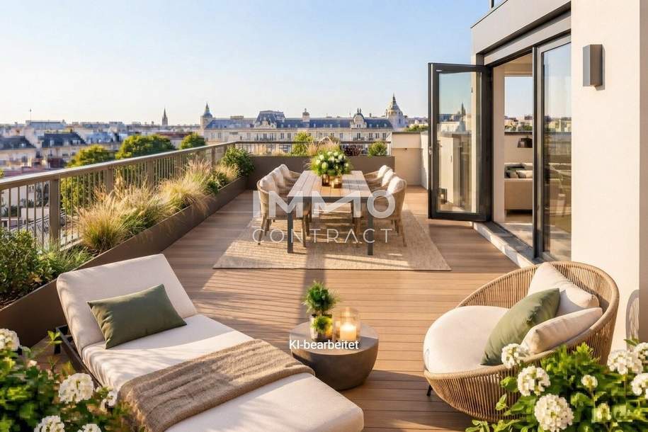 PREISREDUZIERT- ÜBER DEN DÄCHERN VON WÄHRING- EXKLUSIVER DACHGESCHOSS-ERSTBEZUG MIT PRIVATER ROOFTOP-TERRASSE, Wohnung-kauf, 348.072,€, 1180 Wien 18., Währing