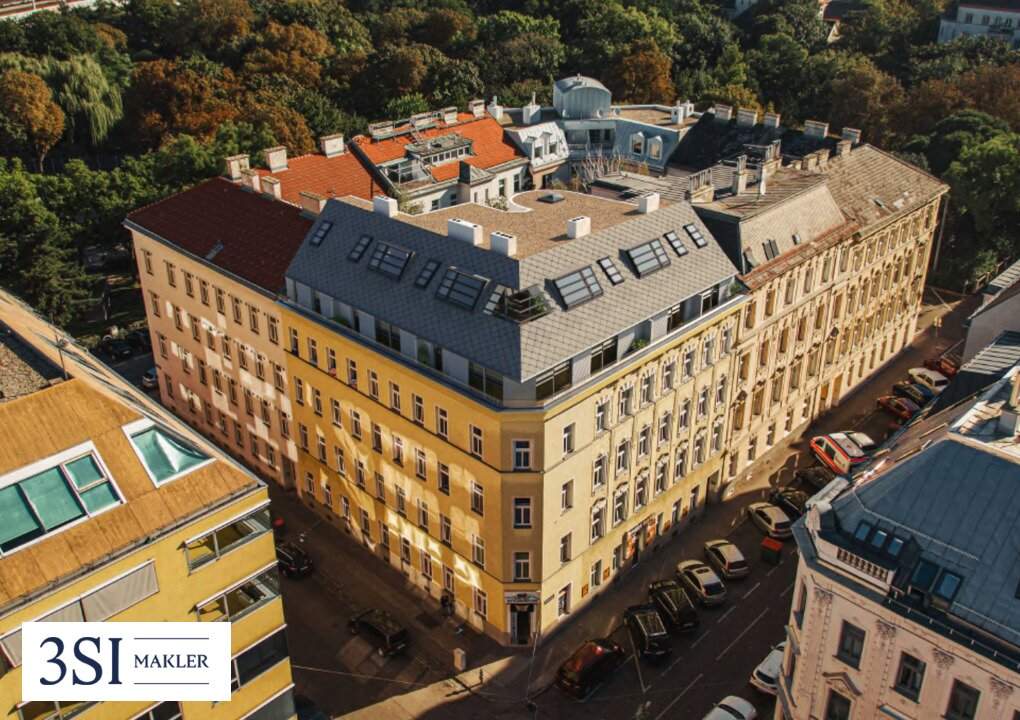 Baubewilligter Rohdachboden in elegantem Eckzinshaus