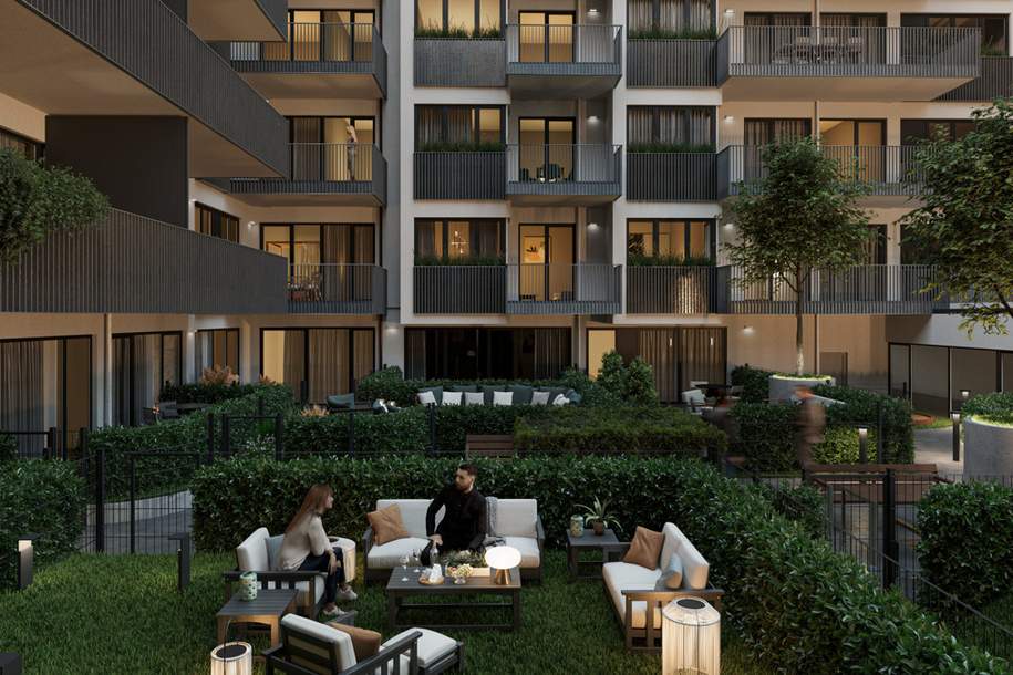 NEU! 3 Zimmer Gartenwohnung - Erstbezug im modernen Wohnprojekt - WOHNEN AM PARK - Urban &amp; Grün, Wohnung-kauf, 539.400,€, 1160 Wien 16., Ottakring