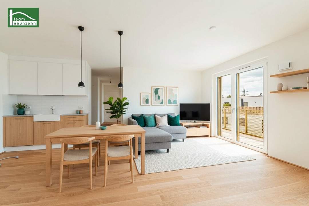 Urlaub und Entspannung vor der Haustüre - provisionsfreie 3.Zimmer mit Balkon im Grünen - "Hirschfeld - naturnah wohnen"!