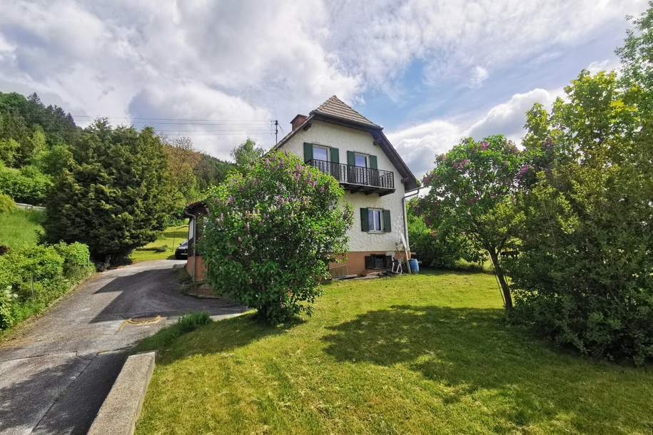 Einfamilienhaus am Sackgassenende in ganztags sonniger Aussichtslage, Haus-kauf, 200.000,€, 8162 Weiz